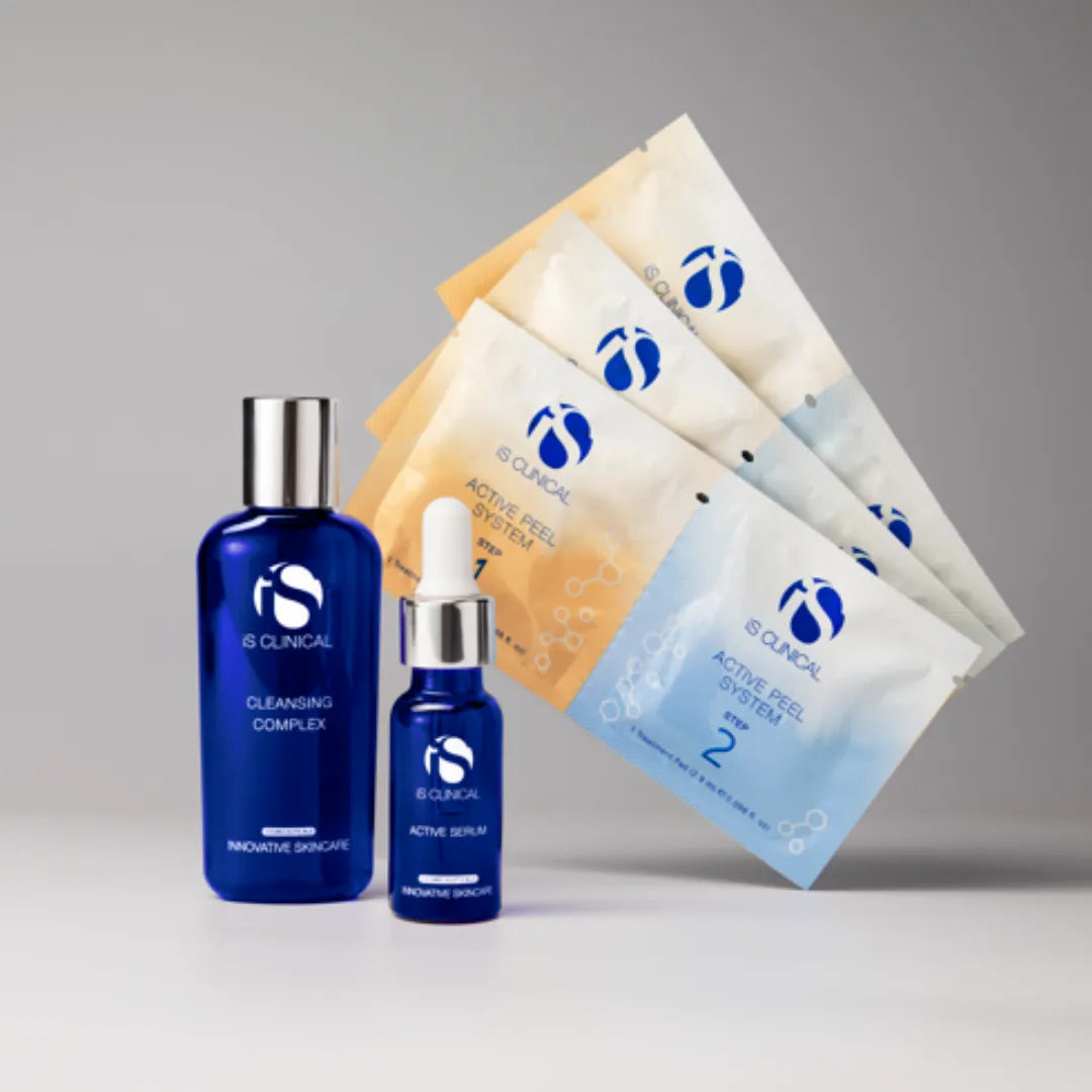 iS Clinical Limited-Edition Active Collection: Cleansing Complex, Active Serum, four peel sachets