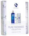 iS Clinical Pure Radiance Collection box showing four skincare products including Cleansing Complex and Eclipse SPF 50+